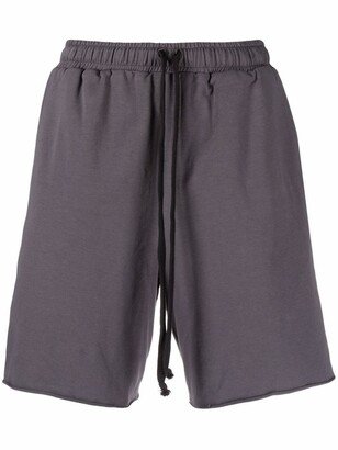 Drawstring-Waist Knee-Length Shorts-AA