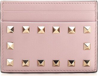 Garavani Rockstud Logo Printed Cardholder-AA