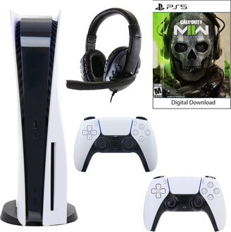 PlayStation 5 Core Console with Call of Duty: Modern Warfare Ii with Headset and DualSense Controller in White