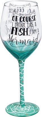 Wine Glass w/Box, 12 Oz., I'm a Mermaid