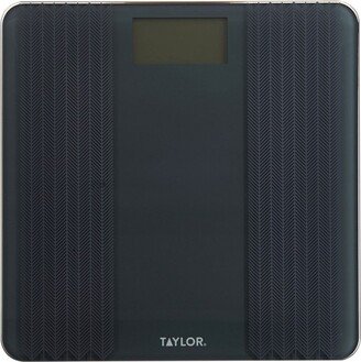 Digital Glass Scale with Textured Herringbone Design, 500-Lb. Capacity