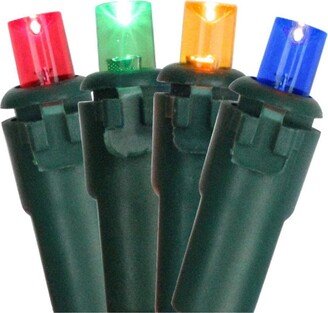 Northlight Set of 50 Multi Colored Led Wide Angle Christmas Lights - Green Wire