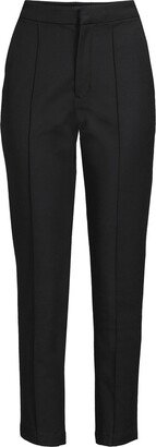 Women's Petite High Rise Bi Stretch Pin tuck Pencil Ankle Pants