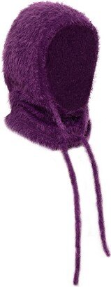 Julia Allert Purple Hat Scarf