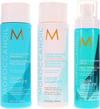 Color Complete Color Continue Shampoo 8.5 oz & Conditioner 8.5 oz & Protect and Prevent Spray 5.4 oz Combo Pack