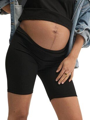 The Ultimate Maternity Over The Bump Bike Shorts