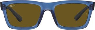 Warren Rectangular Frame Sunglasses