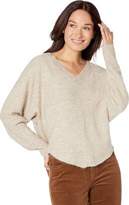 Gretchen V-Neck (Oatmeal Heather) Women's Clothing