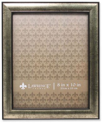 Domed Burnished Silver and Black Picture Frame - 8
