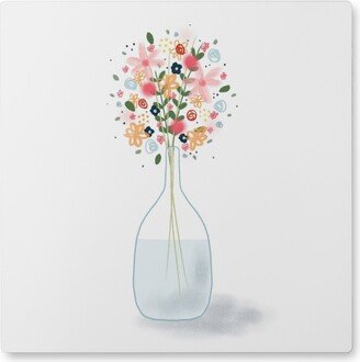 Photo Tiles: Flowers In Vase - White Photo Tile, Metal, 8X8, White