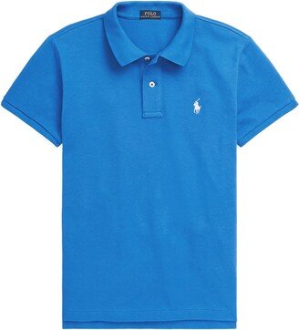 Classic Fit Mesh Polo Shirt Polo Shirt Light Blue