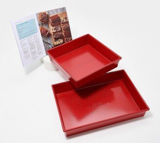 Good Housekeeping Square and Rectangular Baker Set K50814 Refurbished Red