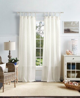 Martha Stewart Collection Laguna Stripe Tietab Curtain Panel Set, 84, Created For Macy's