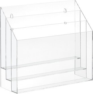 The Luxe 3-Section Acrylic Tiered Paper Sorter