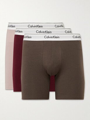 Three-Pack Stretch-Cotton Boxer Briefs-BM