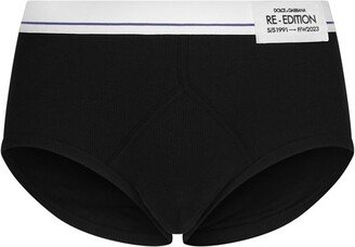 Fine-rib cotton Brando briefs