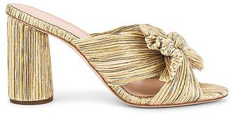 Penny High Heel Pleated Knot Slide