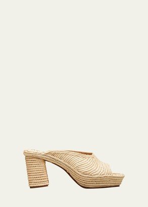 Aliyah Raffia Slide Sandals