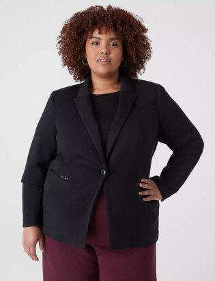 Journey Knit Blazer With Zipper Pocket