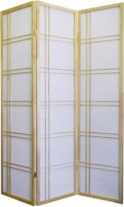 ORE International Girard 3-panel Natural Room Divider Screen