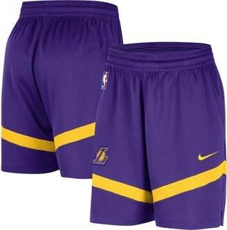 Men's Purple Los Angeles Lakers On-Court Practice Warmup Performance Shorts