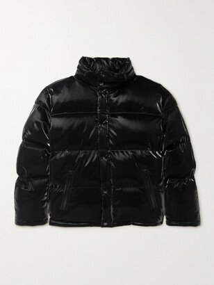 Quilted Glossed-Shell Down Jacket