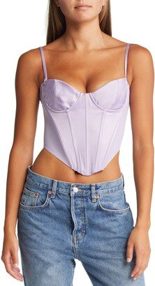 Tamsin Satin Corset Crop Top