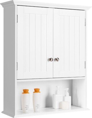 Wall Mount Bathroom Cabinet Storage Organizer Medicine Cabinet White