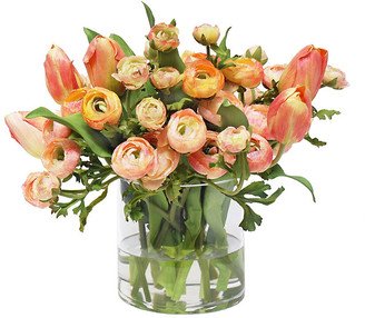 Ranunculus and Tulip in Vase