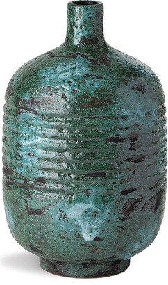 Embossed Stripe Ceramic Vase