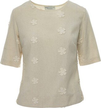 Silvia Serban 3D Flowers Blouse