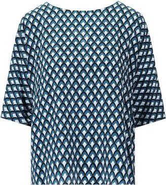 Crepe De Chine Patterned Blouse