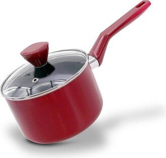 Saucepan Pot with Lid - Non-stick High-Qualified Kitchen Cookware with See-Through Tempered Glass Lids, 2 QT.