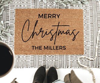 Merry Christmas Doormat, Holiday Welcome Mat, Decor, Decor