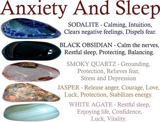 Anxiety & Sleep Crystal Set, Crystals, Crystals For Sleep, Anxiety, Gift, Metaphysical