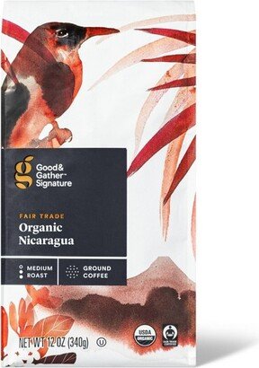 Signature Organic Nicaragua Medium Roast Ground Coffee - 12oz - Good & Gather™