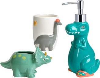 3pc Dinosaur Kids' Bath Set with Tumbler - Allure Home Creations