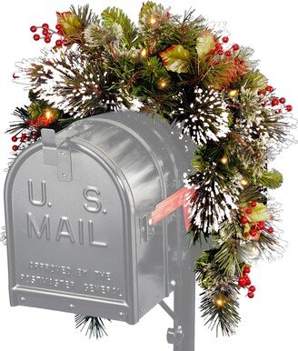 National Tree Wintery Pine Collection Mailbox Swag