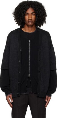 Black Layered Cardigan