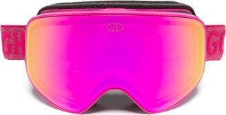 Headturner logo-embossed ski goggles