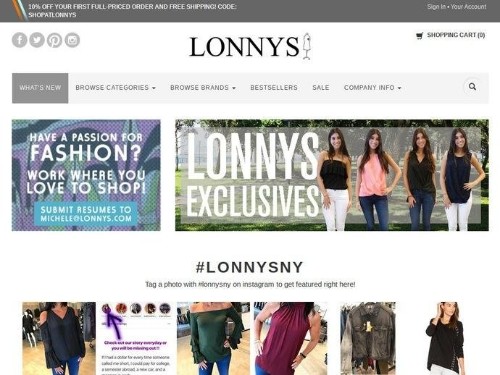Lonnys.com Promo Codes & Coupons