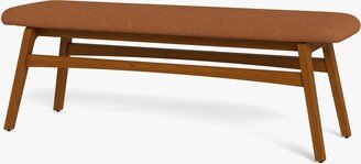 Scandinavian Dining Bench Burnt Orange