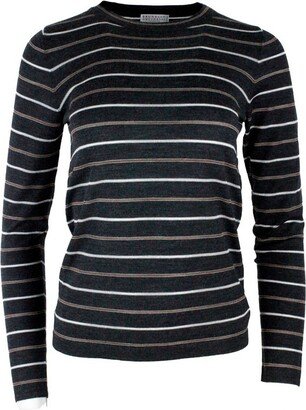 Striped Crewneck Sweatshirt