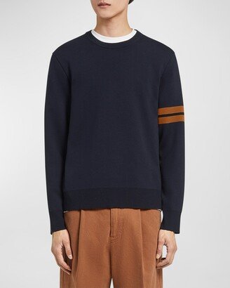 Men's Signifier Stripe Wool Crewneck Sweater