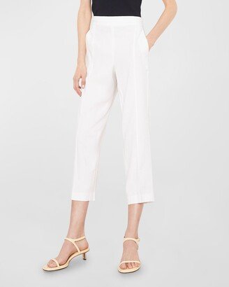 Mid-Rise Tapered Pull-On Pants