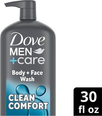 Dove Men+Care Clean Comfort Body Wash Pump - 30 fl oz