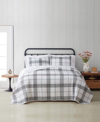 Plaid King 3-Piece Quilt Set