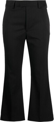 Cropped Kick-Flare Trousers-AC