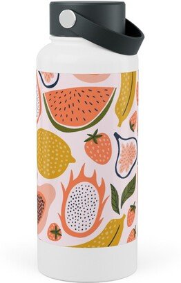 Photo Water Bottles: Summer Fruits - Orange Stainless Steel Wide Mouth Water Bottle, 30Oz, Wide Mouth, Orange