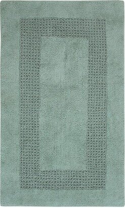 Classic Racetrack Cotton Bath Rug 20 x 30 Sage